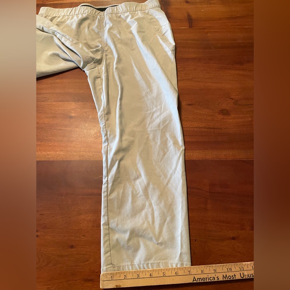 Simply Vera Wang Crop Pants Khaki Stretch Pull On Casual Womens Beige Large - Picture 8 of 8